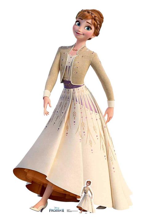 Anna Cream Dress from Frozen 2 Official Disney Cardboard Cutout / Standee | Fruugo AE