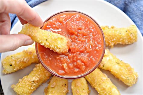 Air Fryer Keto Mozzarella Sticks | Stick of butter, Mozzarella sticks, Super bowl food