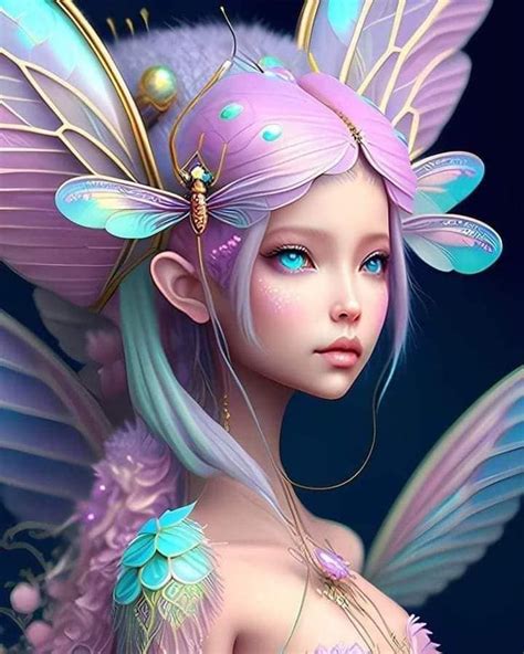 Beautiful Fairies, Beautiful Fantasy Art, Cute Art, Pretty Art, Moon Goddess Art, Dungeons And ...