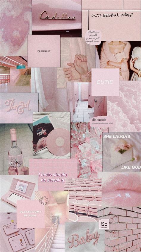 lockscreen || pink pastel || aesthetic | Ruang seni, Kertas dinding ...