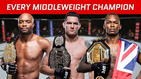 EVERY Middleweight Champion in UFC History - YouTube