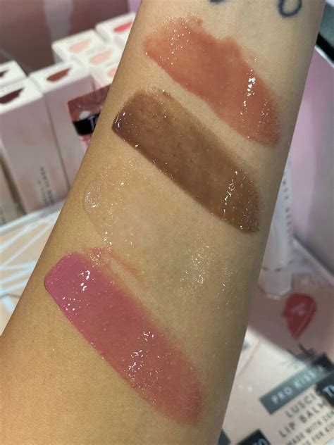 Fenty Beauty LIP SHINE SHEER SHINY LIPSTICK & PRO KISS'R LUSCIOUS LIP BALM Swatches — Survivorpeach