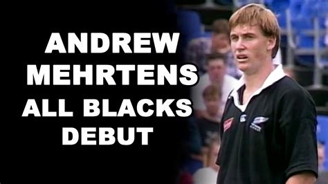 Andrew Mehrtens All Blacks Debut - YouTube