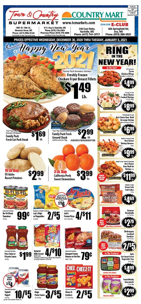 Town & Country Supermarket New Year Weekly Ad Flyer December 30, 2020 to January 5, 2021