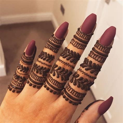 51+ Finger Mehndi Design Ideas In 2020! – WedBook | Mehandi designs ...