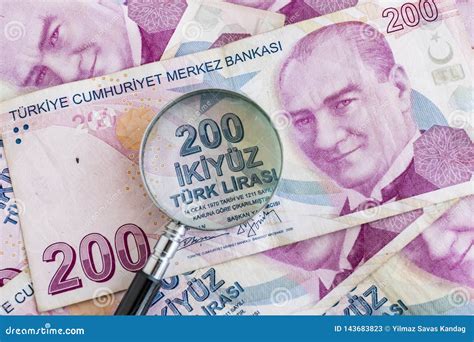 Two Hundred Turkish Lira Banknotes in Circulation Stock Image - Image of history, currency ...