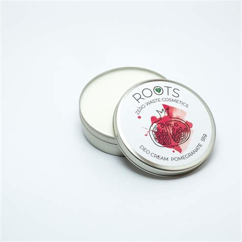 Deo cream POMEGRANATE - Deo Cream - hand made zero waste cosmetics - ROOTS