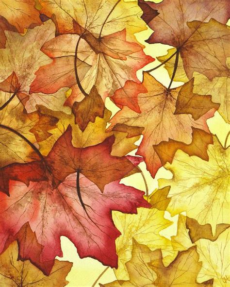 Fall Maple Leaves Art Print by Christina Meeusen | Maple leaf art ...