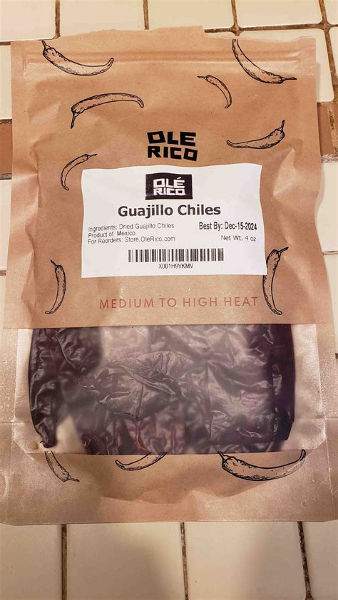 Dried Guajillo Chiles - Ole Rico - 250 g