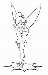 Tinkerbell Coloring Pages And  sketch template