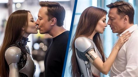 Bizarre photo of "Elon Musk kissing a robot" has caused confusion on the Internet - Canada Today
