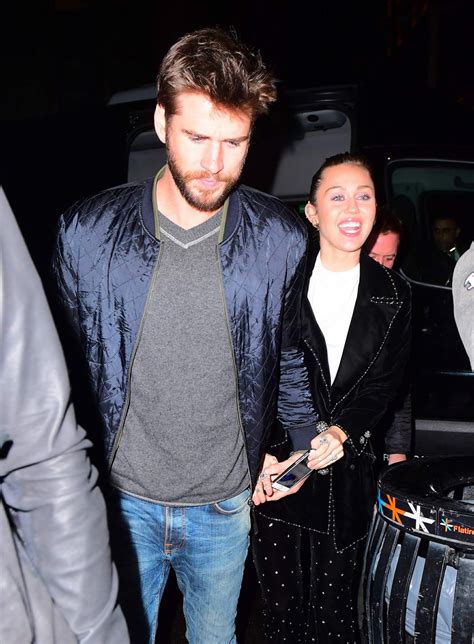 MILEY CYRUS and Liam Hemsworth Arrives at SNL Afterparty in New York 11 ...