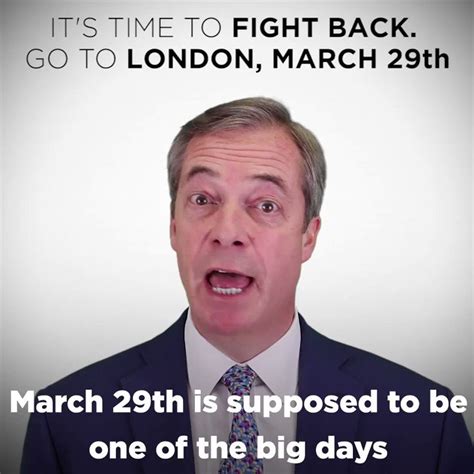 Nigel Farage on Twitter: "March 29th should be our independence day, but our politicians are ...