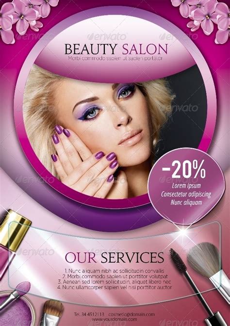 A5 Beauty Salon Flyer – 3 in 1 | Beauty salon posters, Beauty salon design, Beauty saloon