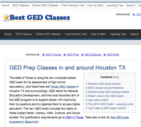 Best GED Classes - Adult Education - 2525 Robinhood St, West University, Houston, TX - Phone ...