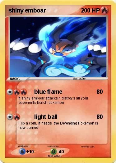 Pokémon shiny emboar 6 6 - blue flame - My Pokemon Card