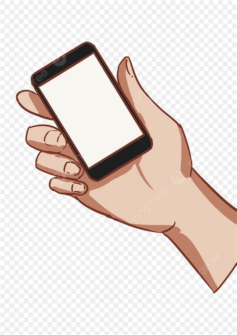 Hand Holding Phone Clipart Vector, Hand Holding Mobile Phone Gesture ...