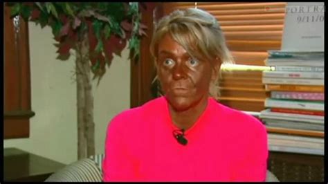 This is how I see most women who try to make their skin look darker ...