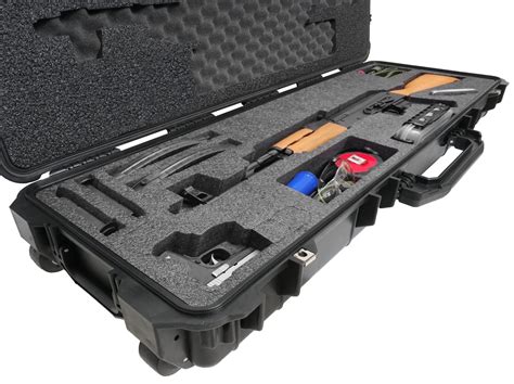 Case Club Waterproof AK-47 Rifle Case with Silica Gel & Accessory Box