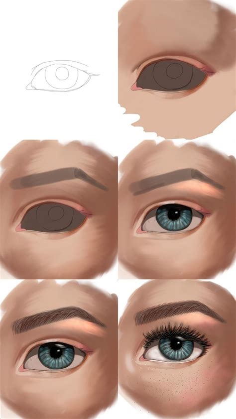 Eye Study: digital art | Digital art tutorial beginner, Gold digital art, Digital art tutorial