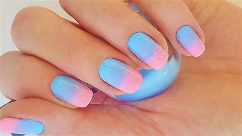 Chiêm ngưỡng mẫu ombre nails pink and blue được yêu thích nhất