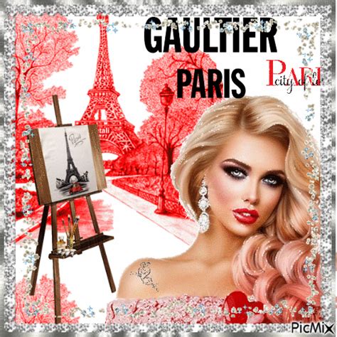 Paris en rouge, noir et blanc - Free animated GIF - PicMix