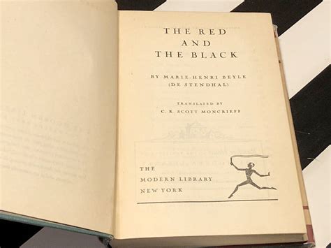 The Red and the Black by Stendhal (1926) Modern Library hardcover book