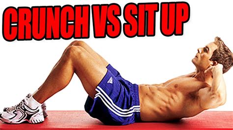 Crunch VS Sit-Up - Bauchmuskeltraining - YouTube