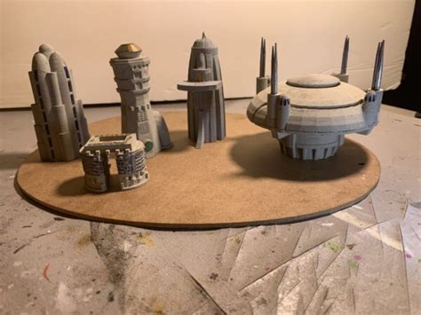 Miniature Star Wars Coruscant Structures #3DThursday #3DPrinting ...