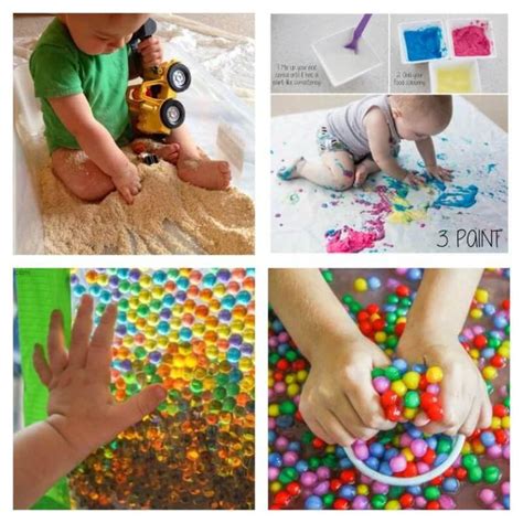 28 Baby-Safe and Toddler Approved Sensory Play Activities | Jeux bébé 6 ...