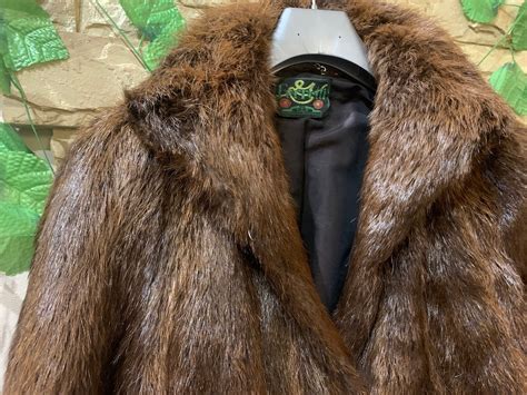 Long Vintage Nutria Fur Coat Brown Nutria Fur Coat Whole - Etsy