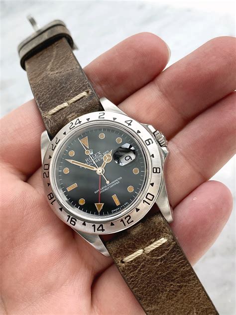 Vintage Rolex Explorer 2 GMT Automatic Black Dial Custard Lume ...