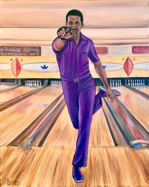 Jesus Quintana From The Big Lebowski After Bowling A Strike 16x20 Acrylic On Stretched Canvas ...