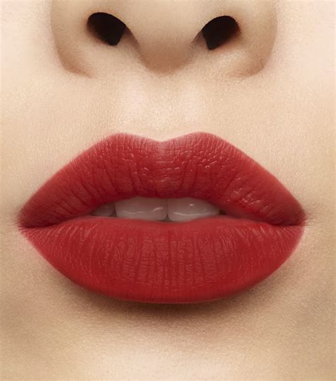 YSL red Rouge Pur Couture The Slim Sheer Matte Lipstick | Harrods UK