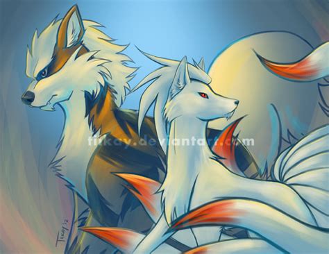 Ninetales and Arcanine 2.0 by tiikay on DeviantArt