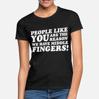 Shop Middle Finger T-Shirts online | Spreadshirt