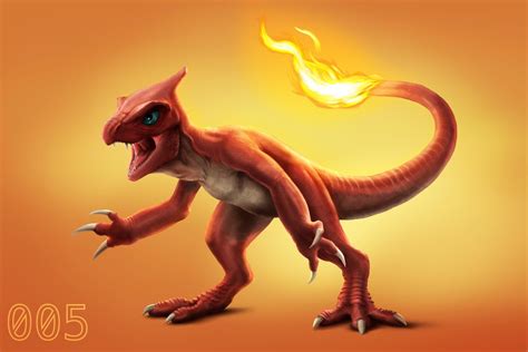 Charmeleon Realistic Fan Art (OC) : r/pokemon