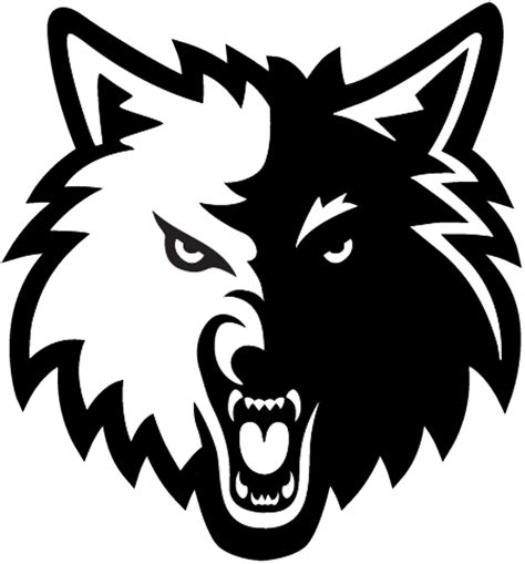 Black and White Wolves Logo - LogoDix