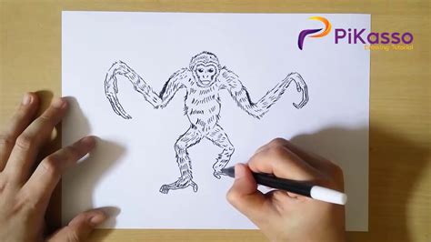 How to Draw Gibbon step by step - YouTube