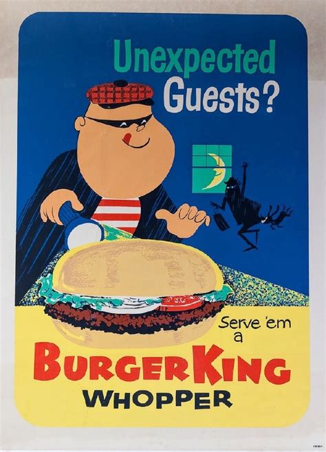 Vintage Vault — 1964 Burger King Whopper ad.