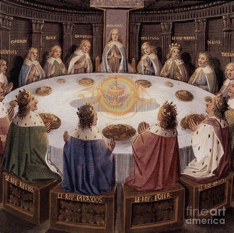 Arthurian legend, the knights of the round table Painting by European ...