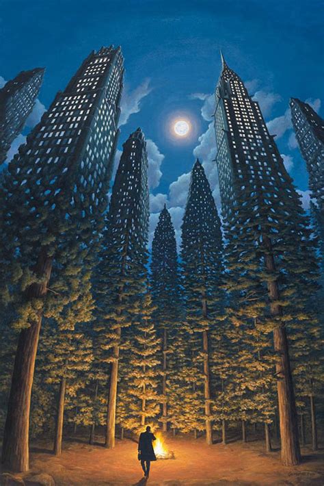 Mind Blowing Optical Illusion Painting by Robert Gonsalves - Design Swan