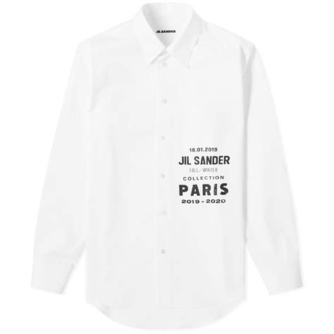 Jil Sander Logo Print Shirt Ultra White | END. (US)