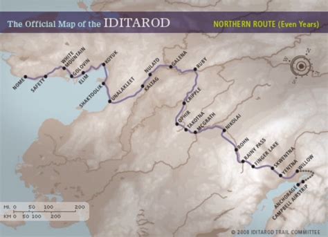 Printable Iditarod Trail Map | Printable Maps