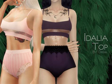 Tank Top / Bra - 16 swatches Tank Top Bras, Tank Tops, Sims 4 Game, Sims Community, Sims 4 ...