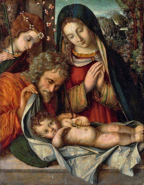 Nativity Scene (With images) | Nativity painting, Holy family ...