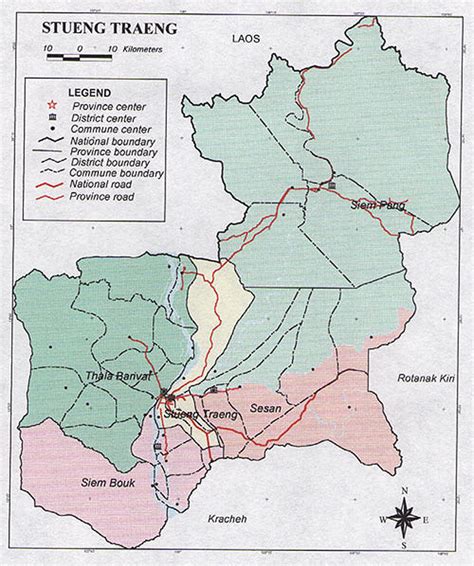 Stung Treng Province Map 2003 | Cambodia