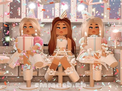 Download Aesthetic Roblox Party Girls Wallpaper | Wallpapers.com