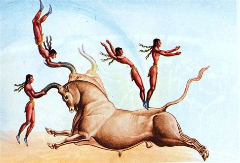 Bull Leaping | Sea peoples, Bronze age civilization, Minoan art