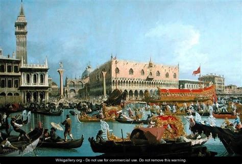 The Bucintoro returning to the Molo - (Giovanni Antonio Canal ...